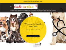 Tablet Screenshot of caudlevetclinic.com
